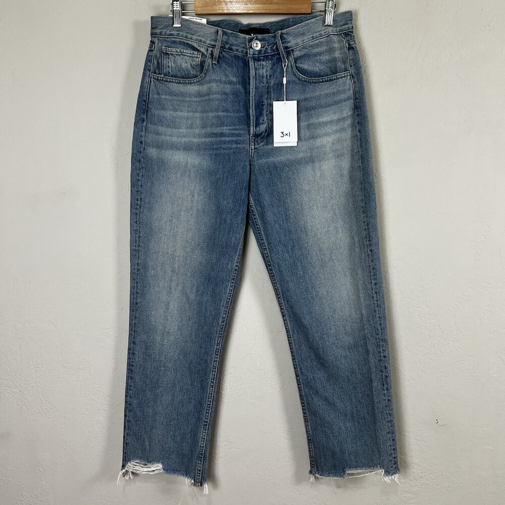 3x1‎ Jeans Higher Ground Crop Casey Boyfriend High Rise Straight Size 30 NWT